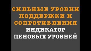Торговля от уровней.Как находить сильные уровни поддержки и сопротивления? Индикатор уровней.