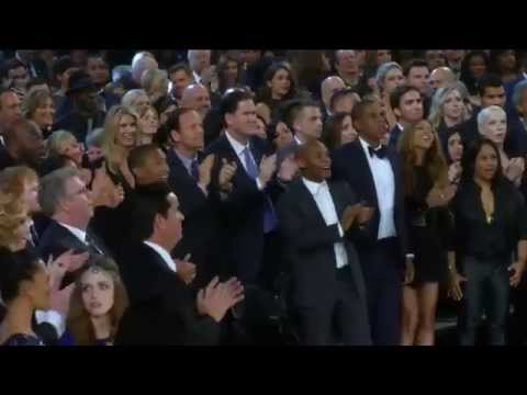 Kanye Interrupts Beck (Kinda) - Jay Z Priceless Reaction @ Grammys 2015