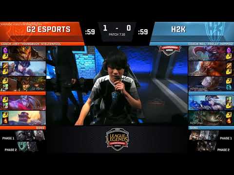 H2K vs G2 Game 1-3 Highlights 2017 EU LCS SUMMER SPLIT PLAYOFFS FULL HIGHLIGHTS SEMIFINAL