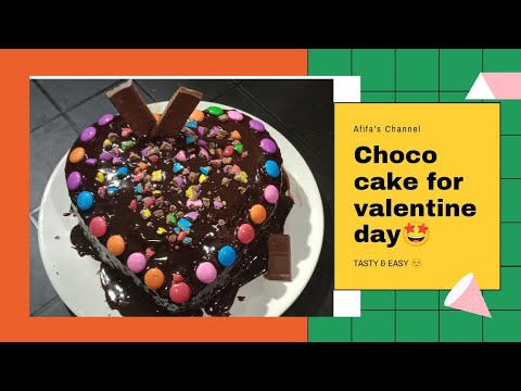 Chocolate cake for Valentines day✨🤩 | Afifa's Channel | YouTube