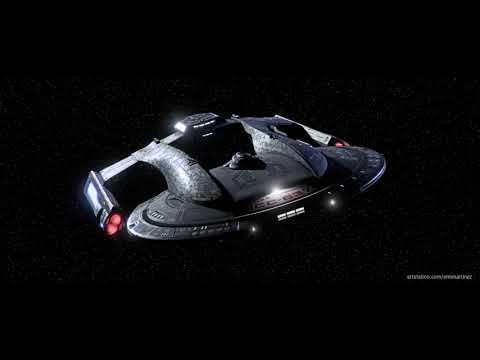 Star Trek. USS Cerberus -Akira Class- flyby