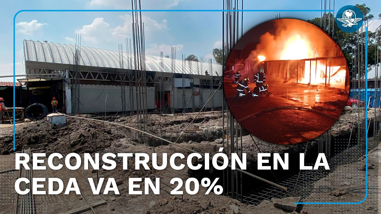 Así va la reconstrucción del mercado de Flores y Hortalizas en Central de Abasto