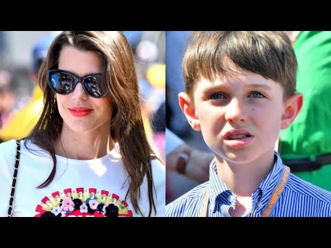 Raphaël Elmaleh chic avec sa maman Charlotte Casiraghi, le fils de Gad Elmaleh heureux au GP Monaco