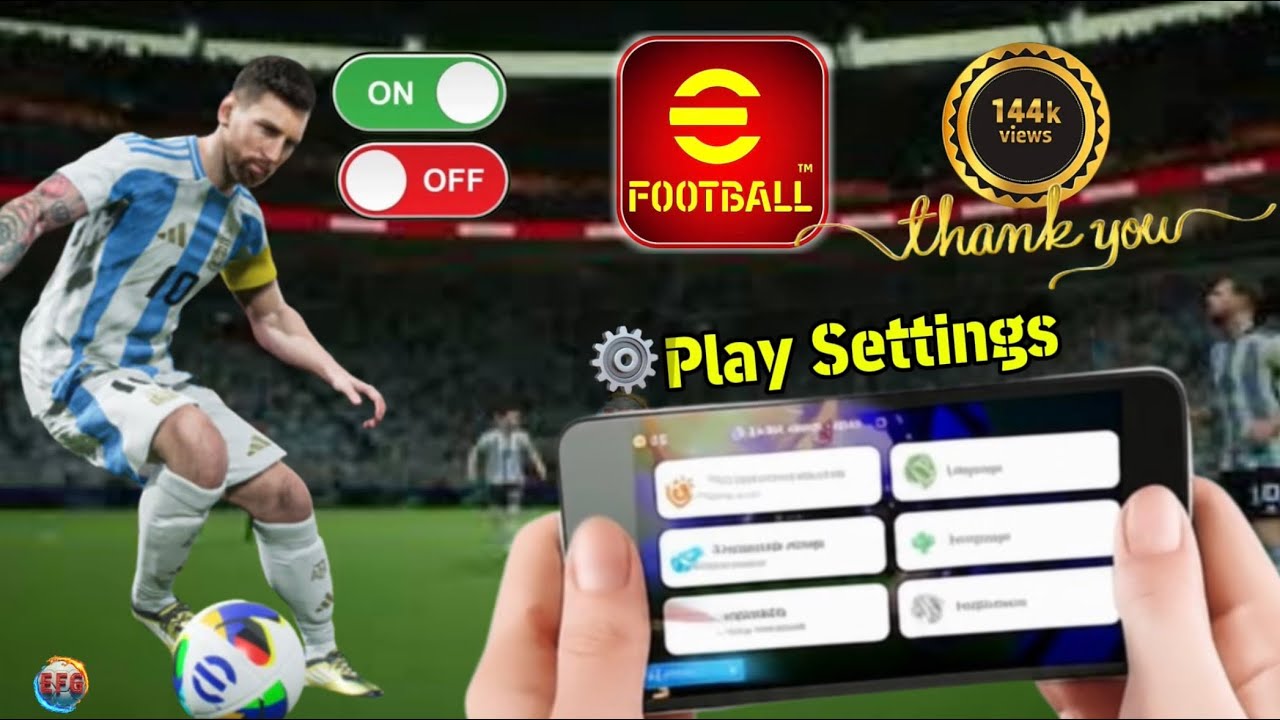 100% eFootball 2024 Settings || best control setting tips and tricks.|| Best Setting eFootball 2024
