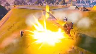 【Fortnite】ヘリコプターに地雷仕掛けて放置したらまさかの成功で大爆笑w