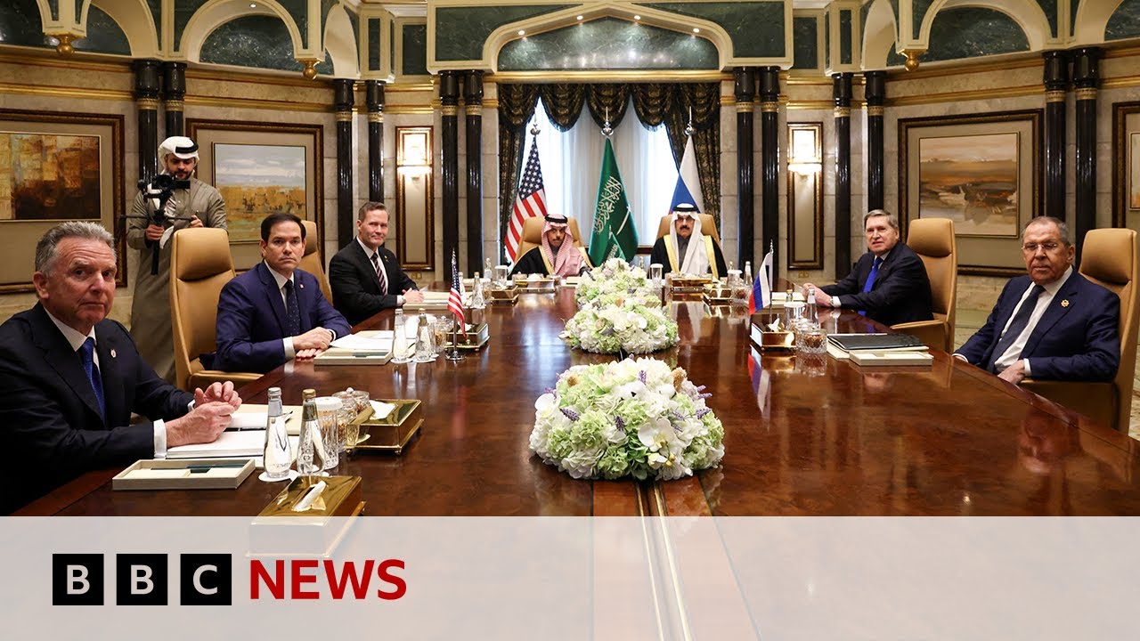 US and Russia hold talks on Ukraine war in Riyadh | BBC News