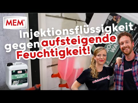So erstellst du eine nachträgliche Horizontalsperre mit der MEM TROCKENE WAND INJEKTIONSFLÜSSIGKEIT!
