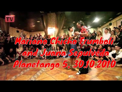  Juana Sepulveda  and  Mariano Frumboli  are  dancing  to  the  tango  "  Cantemos Corazon  "
