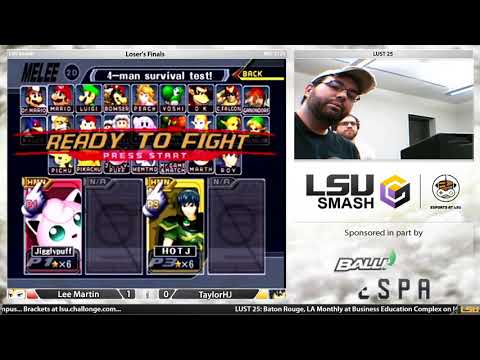LUST 25 Melee Singles - Lee Martin (Sheik, Jigglypuff) vs TaylorHJ (Marth, Fox)