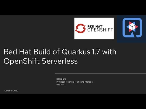 Red Hat Build of Quarkus 1.7 with OpenShift Serverless