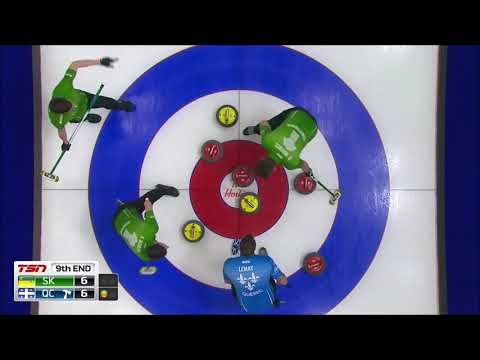Thin tap by Kirk Muyres (2019 Brier)