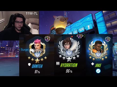 HYDRATION + JAKE + DANTEH! INSANE MEI GAMEPLAY OVERWATCH SEASON 26 TOP 500