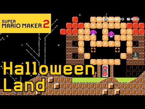 Super Mario Maker 2 - Mario Goes Trick or Treating In Halloween Land