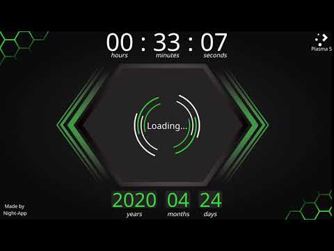 Green-Honeycombs for your kde plasma splash screen!