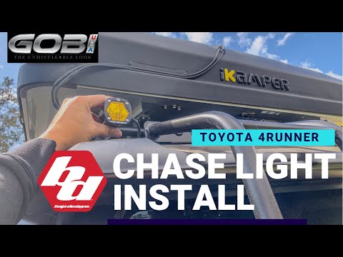 Installing Chase Lights on 5th Gen 4Runner with Gobi Rack - Baja Design S1 Lights
