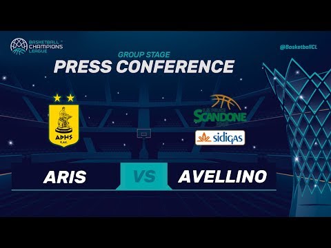 Aris v Sidigas Avellino - Press Conference - Basketball Champions League 2017-18