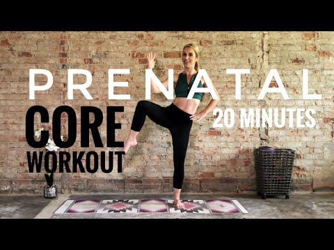 20 Minute Prenatal Core Workout | First & Second Trimester | Low Impact!