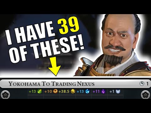 Civ 6 | Have I Created The Best Tokugawa Trade Route Yields Yet?? – (#3 Deity Japan Civilization VI)