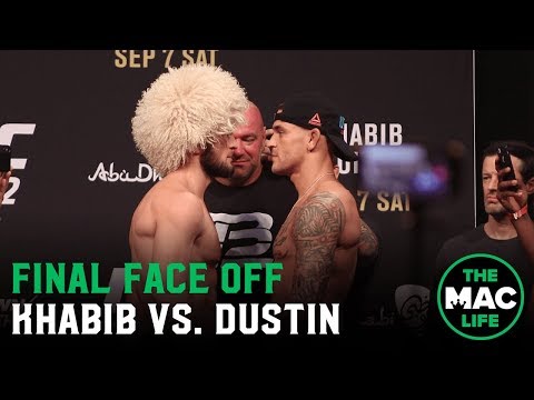 Khabib Nurmagomedov vs. Dustin Poirier Face Off | UFC 242 Ceremonial Weigh-Ins