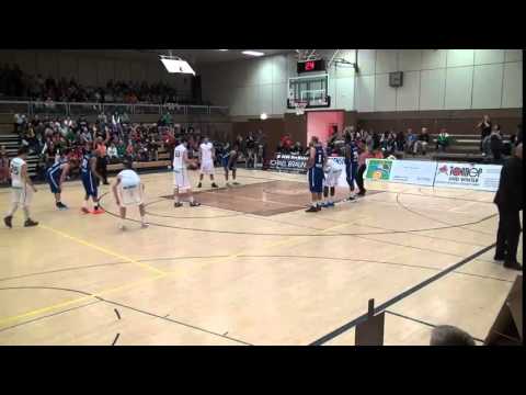 Aaron Brackett with the Noerdlingen Giants vs Rhoendorf