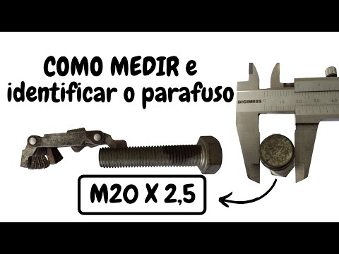 Como medir e identificar a rosca e o passo do parafuso