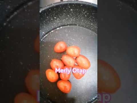 ASMR TOASTED CHERRY TOMATOES 🍅#youtubeshorts #shorts #trending #shortvideo @merlyotap6964