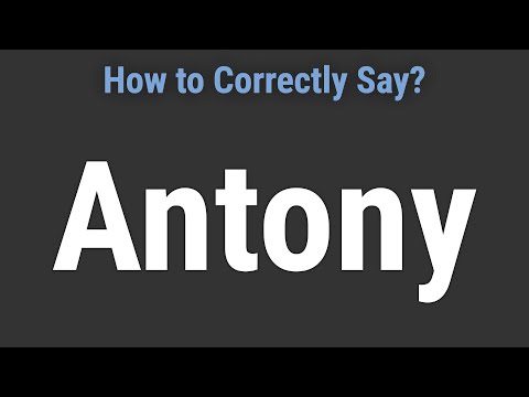 How to Pronounce Name Antony (Correctly!)