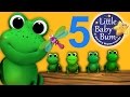 Five Little Speckled Frogs | Nursery Rhymes for Babies by LittleBabyBum - ABCs and 123s