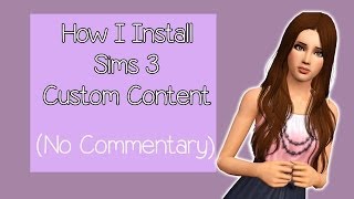 The Sims 3: How to Install Custom Content - WinRAR