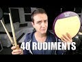 All 40 Rudiments Daily Drum Lesson