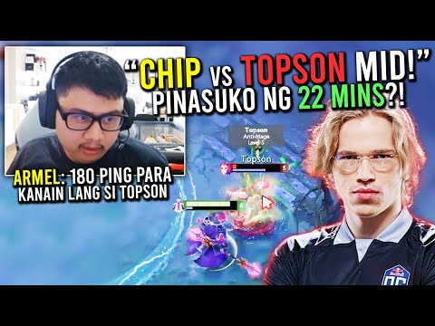 "CHIP ARMEL vs TOPSON ANTI-MAGE MID SA EU PUBS!"🔥 - PARTIDA 180 PING DAW?!🤣