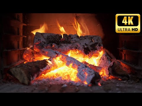 Relaxing Guitar & Fireplace Crackling Sound | 1 Hour of Acoustic Guitar Instrumental