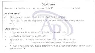 4  IELTS LISTENING MOCK TEST   SECTION 4 Stoicism