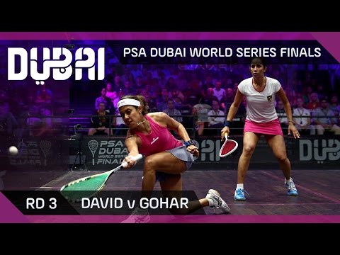 Squash: David v Gohar - PSA Dubai World Series Finals - Women's Rd 3 Highlights