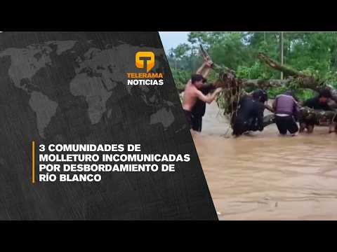3 comunidades de Molleturo incomunicadas por desbordamiento de Río Blanco
