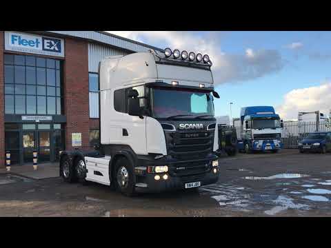SCANIA R580 V8 TOPLINE EURO 6 6X2 TRACTOR UNIT 2014 SN14 JBO