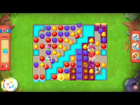 Gardenscapes 1340 Hard Level - 12 moves - NO BooSTERS