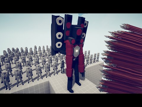 100x SPEAKERMAN + TITAN SPEAKER MAN vs EVERY GOD | Totally Accurate Battle Simulator TABS