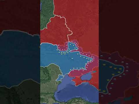 Ukraine War So Far (February 2022 - February 2023) *REANIMATED* #shorts #animation #map