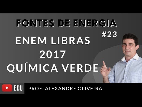 ENEM LIBRAS 2017 Química Verde Fontes de Energia #23