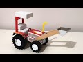 How To Make A JCB Tractor Matchbox DIY Matchbox Toy Mini Jcb Tractor