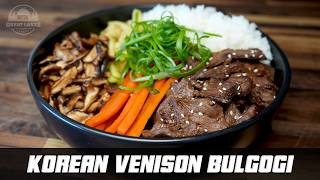 The Ultimate Venison Bulgogi Bowl - Korean BBQ Steak Marinade with Veggies Recipe