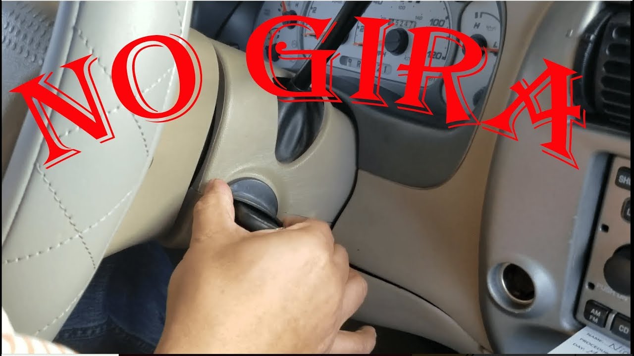 Que hacer cuando la llave del carro NO gira para encender El Switch falla en una Ford
