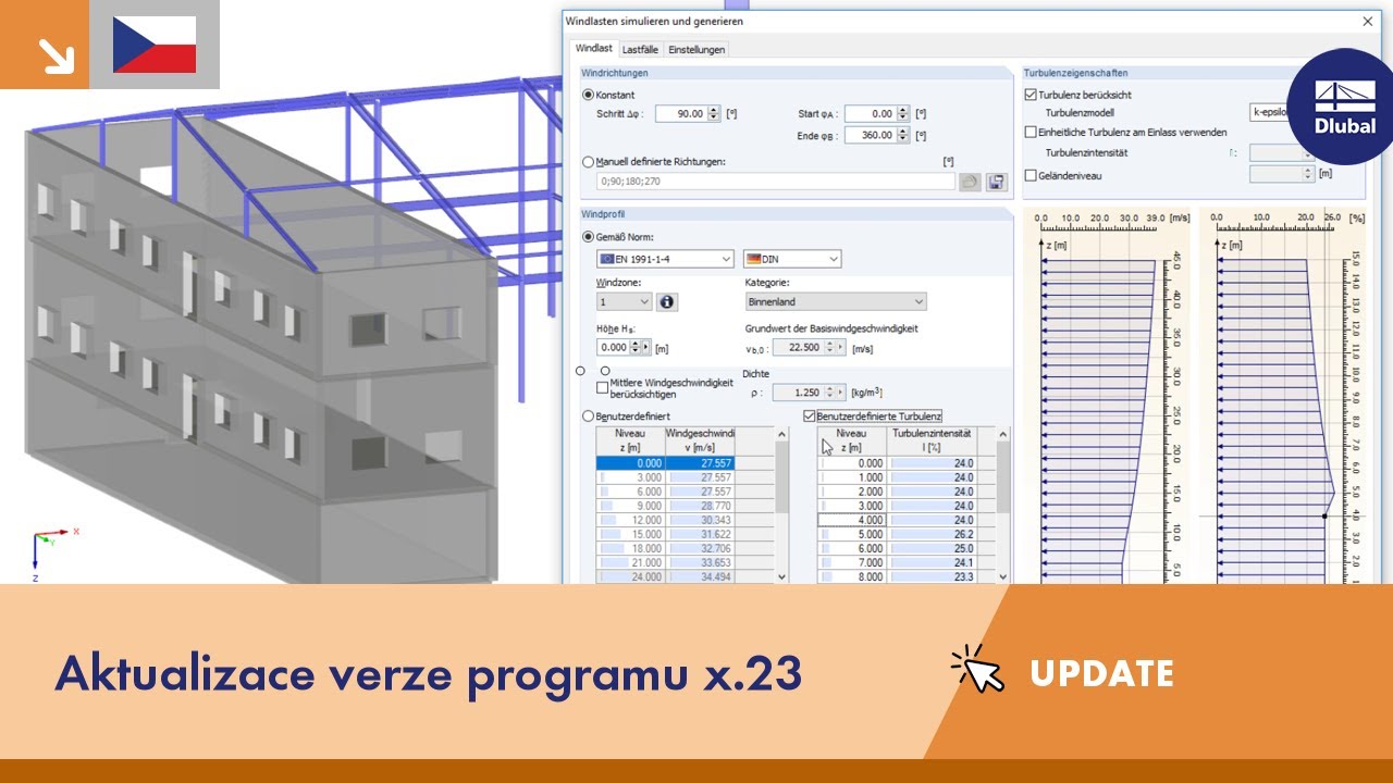 UPD 001 | Aktualizace verze programu x.23