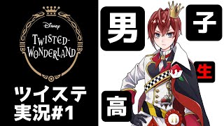 【ツイステ】男子高校生・ひふみの初見ゲーム実況#1