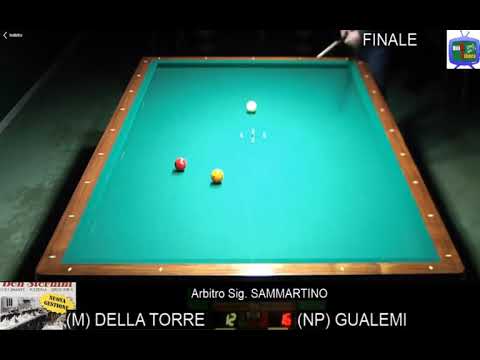 GUALEMI vs DELLA TORRE - FINALE TROFEO MENABO' OPEN BILIARDO ALESSANDRIA 2018