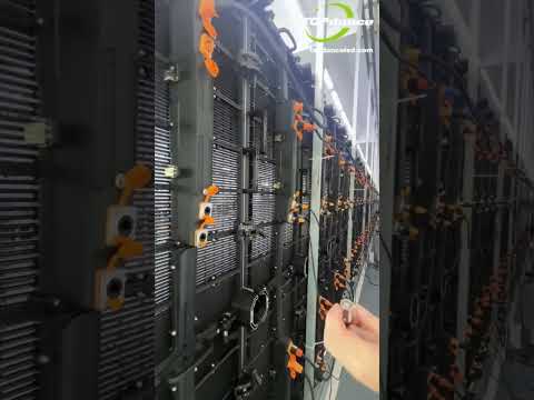 Transparent LED Display — See-through design, stand-out visuals ✨🔲#ledscreen #leddisplay #shorts