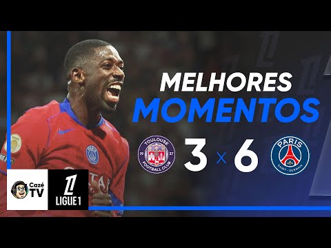Gols e lances de Toulouse x PSG