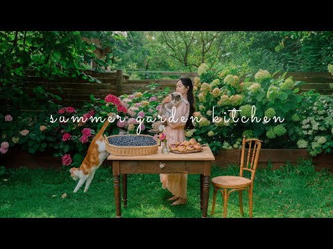 #180 Summer kitchen | Cooking with what garden give me: Blueberries 🫐 | Countryside life
