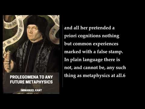 Prolegomena to Any Future Metaphysics 💖 By Immanuel Kant. FULL Audiobook
